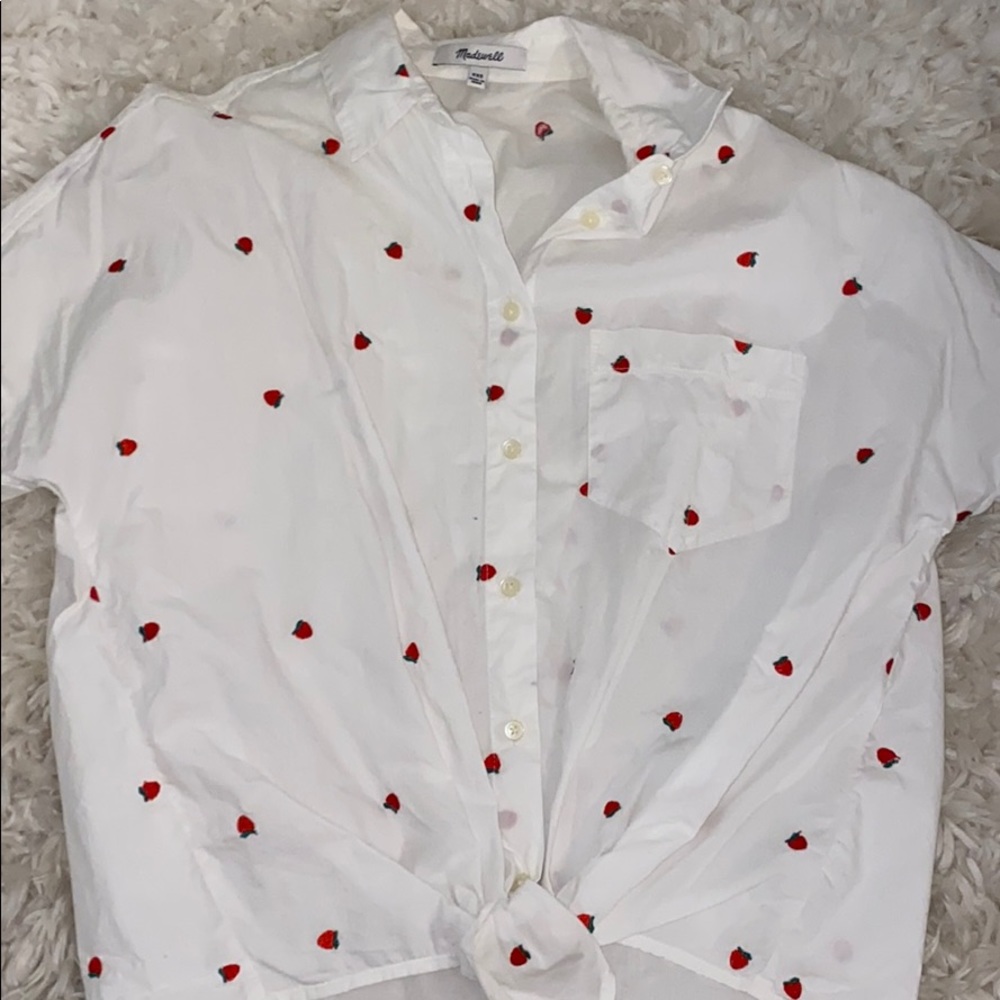 Madewell Button up Tshirt.
